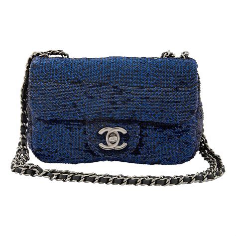 chanel moonlight on water extra mini flap bag|chanel fabric flap.